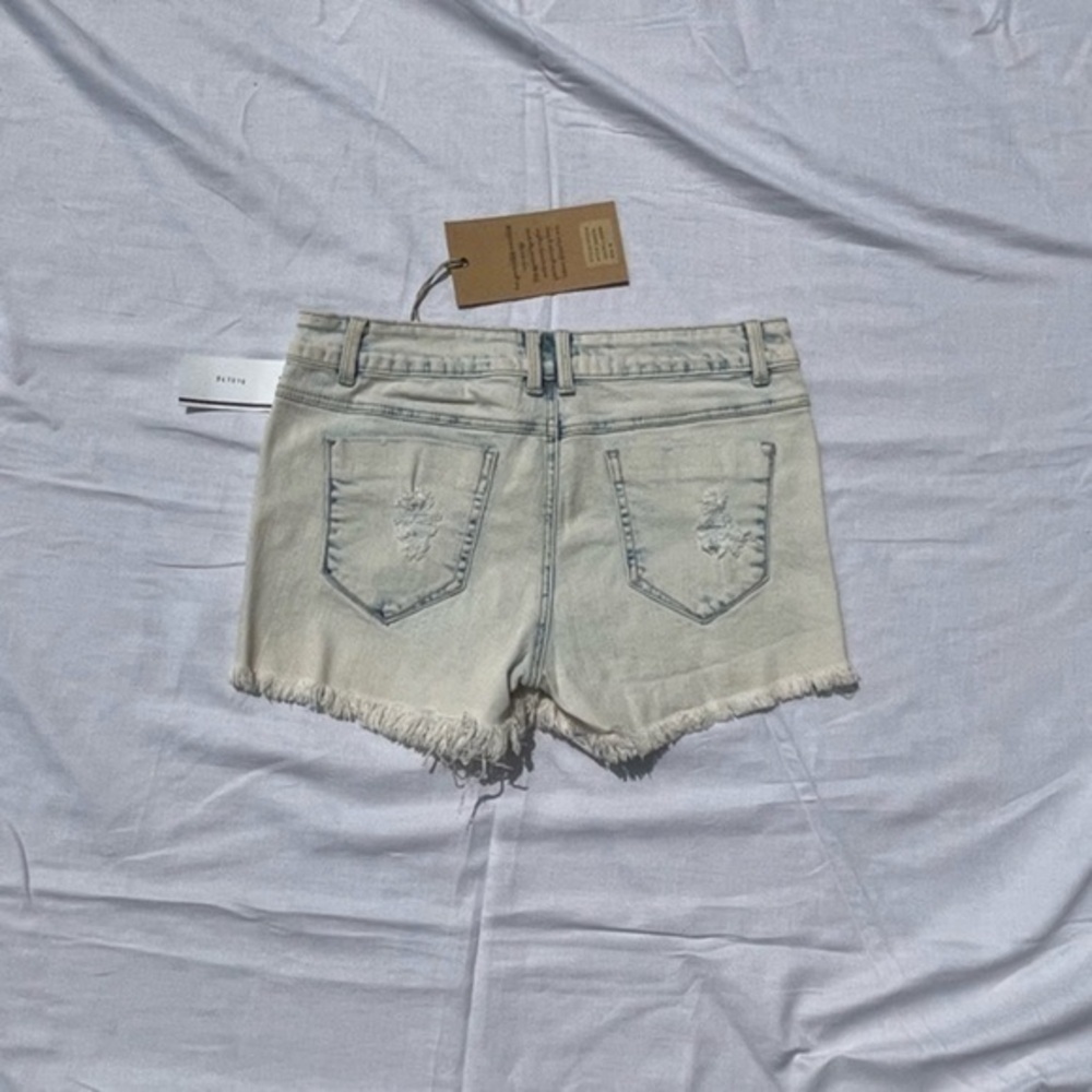 New Acid Wash Jean Shorts - Picture 2 of 8